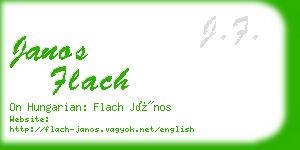 janos flach business card